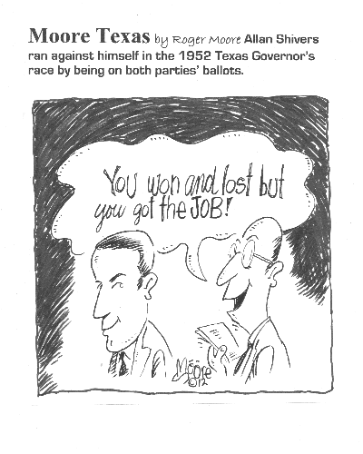 Texas history cartoon - 1952 Texas Governor's race