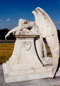 Denison, TX - Grayson County Calvary Cemetery Weeping Angel
