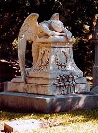 Weeping Angel statue Glenwood Cemetery Houston Texas
