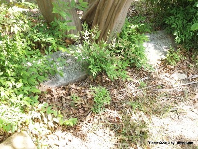 Dallas TX - Greenwood Cemetery  - 1887 tombstone