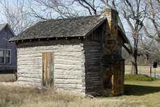 Siddons-Barnes log cabin