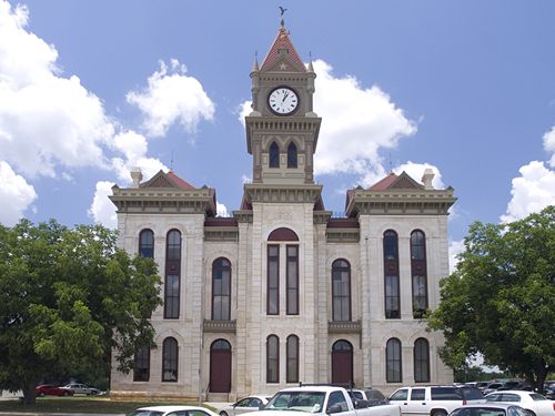The restored Bosque County Courthouse,  Meridian Texas 