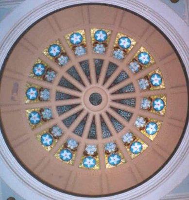 McLennan County Courthouse dome skylight, Waco, Texas