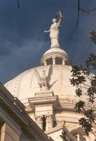 McLennan County Courthouse Goddess of Justice, Waco, Texas