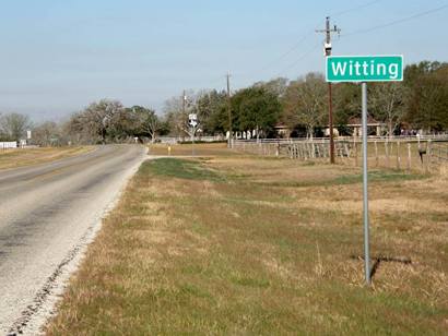 Witting Tx highway sign