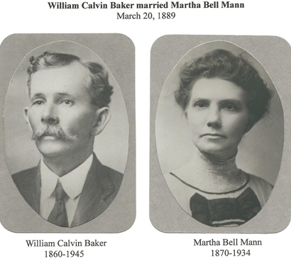 Lydia TX - William Calvin Baker & Martha Bell Mann 