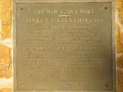 Nacogdoches TX - Old Stone Fort plaque