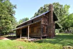 Gaines-Oliphint House oldest standing hand hewn log structure in Texas