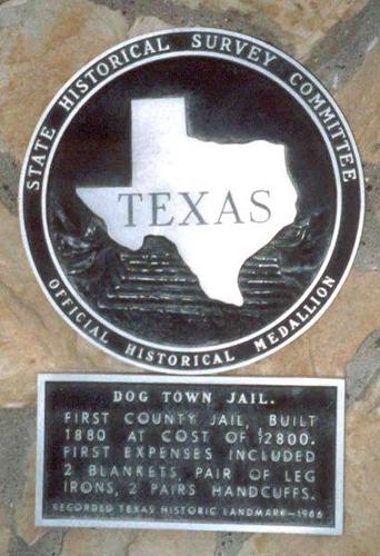 McMullen County Jail historical marker,  Tilden Texas