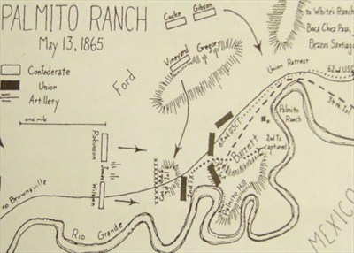 Map of the Battle of Palmito Hill