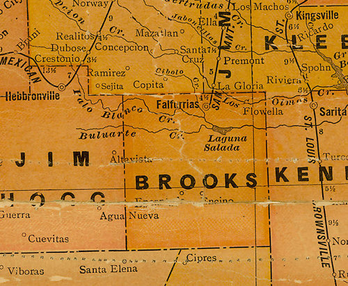 TX Brooks County 1920s Map