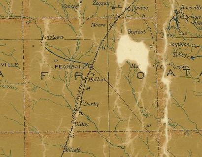 Frio County TX 1907 Postal Map