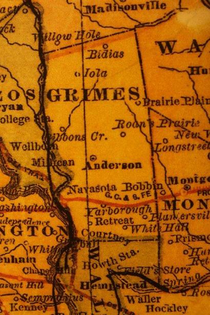 Grimes County TX 1882 Map