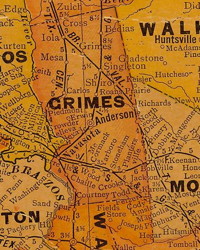 TX Grimes County 1920s map