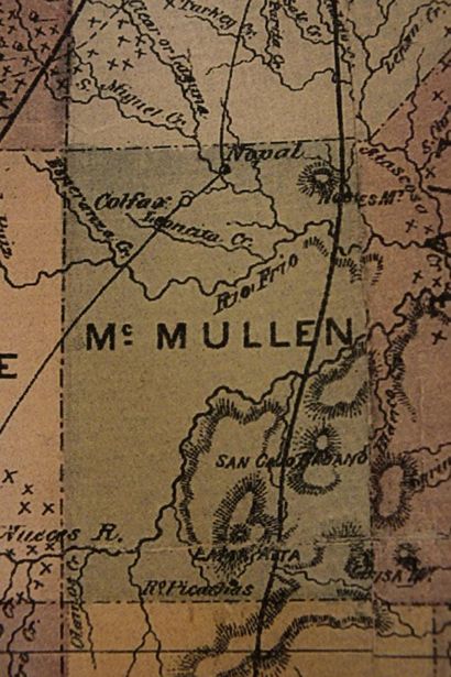 McMullen County TX 1874 Map