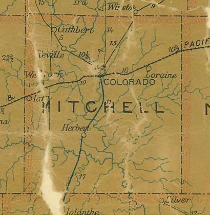 Mitchell County map