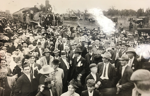 Fredericksburg TX Eisenbahnfest, November 1913.  