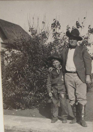 Valley Wells, Texas  - Sal A. Armstrong and son Sal Alvin Armstrong, Jr. , 1922 