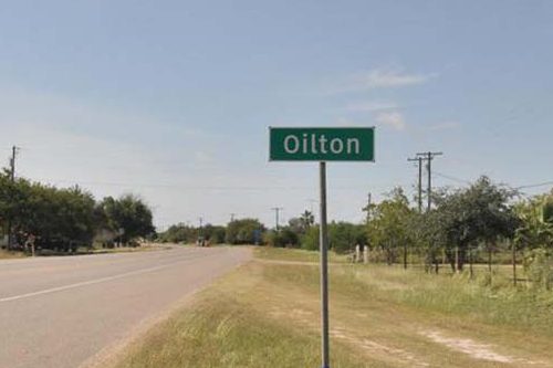 Oilton TX Highway Sign 