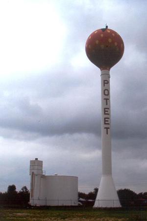 Poteet TX - strawberry water tower, Texas