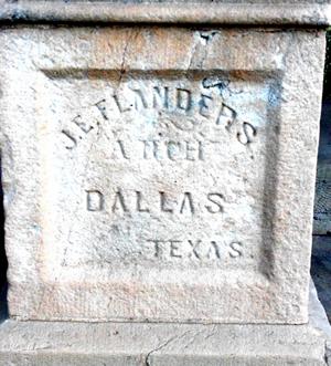 The 1883 Stephens County Courthouse cornerstone, Brenkenridge Texas