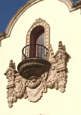 Brownsville Texas spanish colonial revival depot window architectural detail