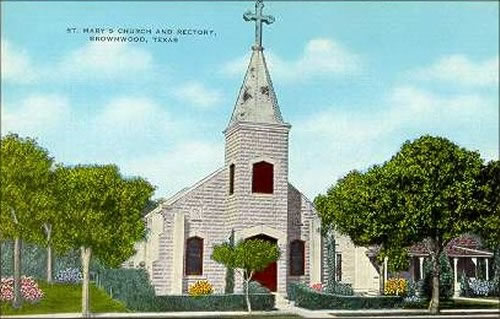 Brownwood, Texas - St. Mary's Church & Rectory