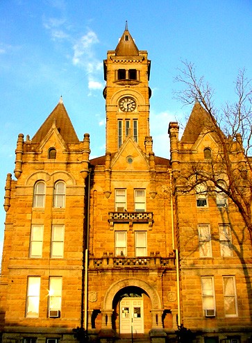 Hallettsville TX - 1897 Lavaca County Courthouse 