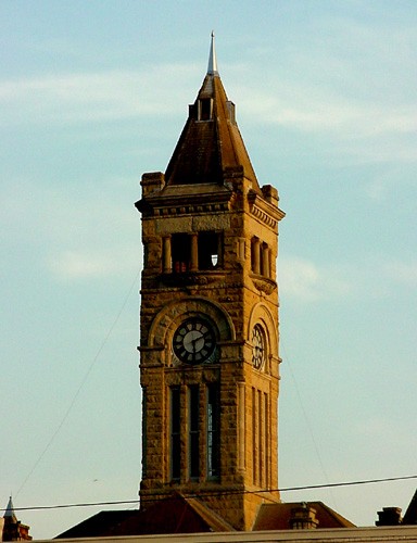 TX Lavaca County courthouse tower
