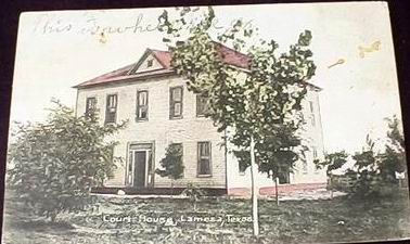 The first Dawson County Courthouse, Lamesa, Texas