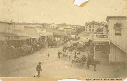 Sonora Texas downtown in 1898