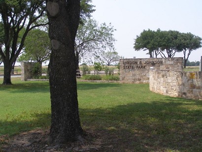 Lyndon B. Johnson State Park and Historic Site entance, near Stonewall, Texas
