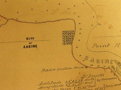 TX - City of Sabine map