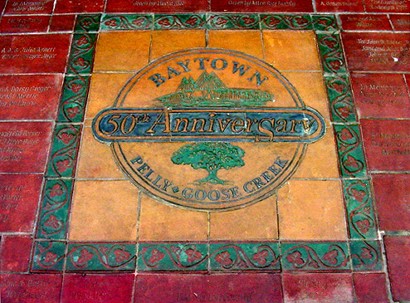 Baytown Texas 50th Anniversary Tile