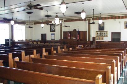 TX - Liberty County Courthouse courtroom