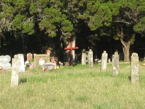 Polly TX - Bandera County  Polly's Cemetery tombstones