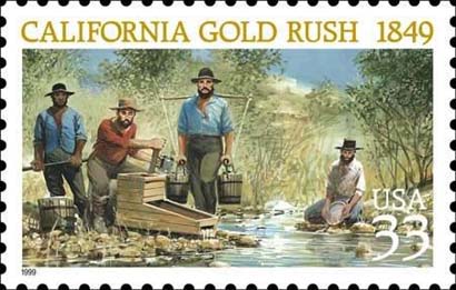 USPS Stamp Commemorating 1849 Gold Rush