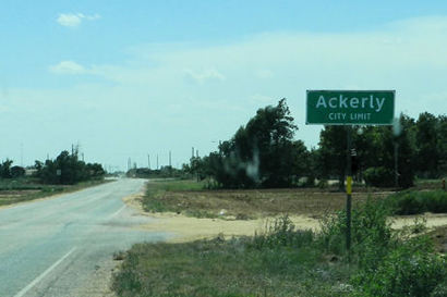 Ackerly TX - Ackerly sign