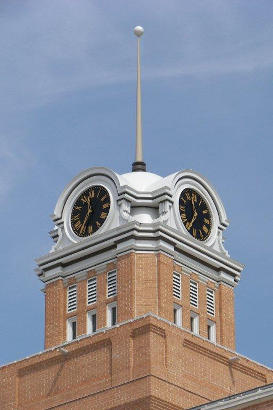Canyon TX - 1908 Randall County Courthouse clock Tower