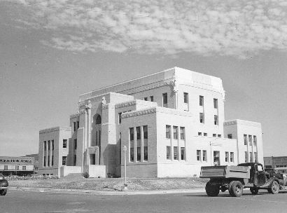 Cottle County courthouse, Paducah, Texas old photo