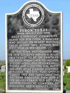 Pyron Texas Historical Marker