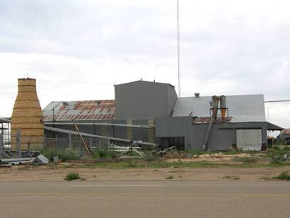 Ralls Tx - Cotton Gin with Boll