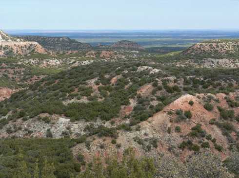 Caprock Canyon, view from Silverton, Texas