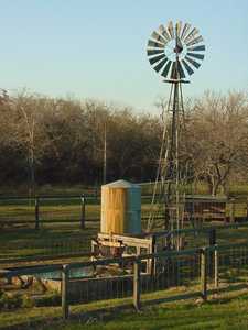 Windmill and cistern in Texas