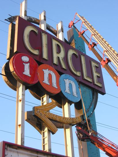 Dallas, TX - Circle Inn old neon sign, circa 1959
