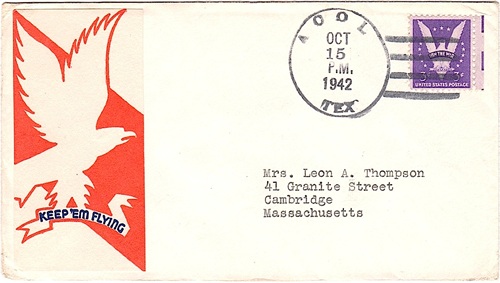 Acol  TX   1942 postmark