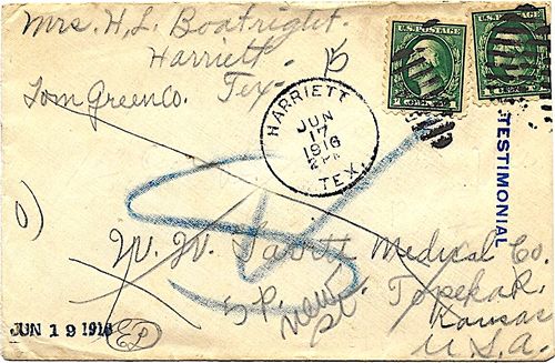 Harriett TX Postmark