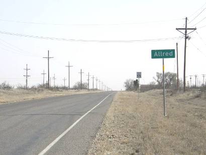 Allred Tx Road Sign