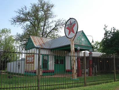 Texaco Station in Buffalo Gap Historic Village, Texas
