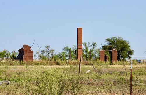 Medicine Mound TX Schoolhouse Ruin